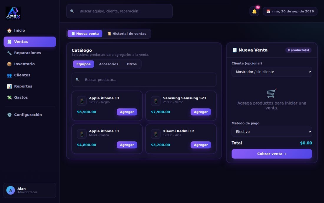 Apex Phones — Nueva venta