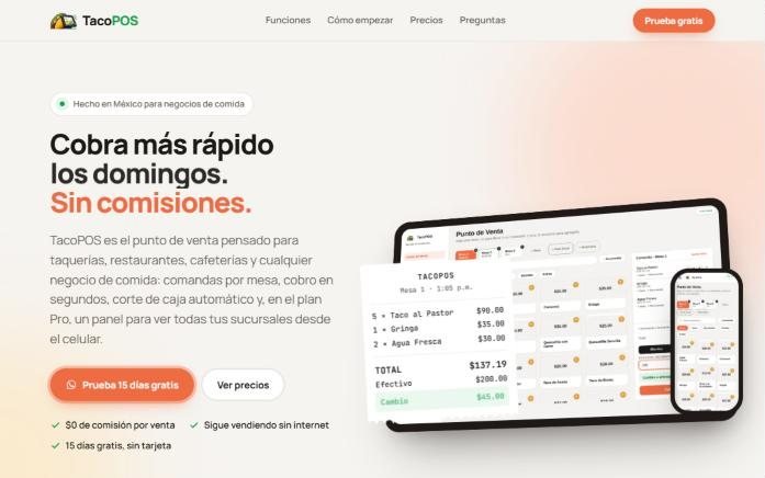 Vista de TacoPOS
